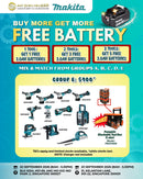 Makita Roadshow COMBO E - Bare Unit Power Tools with FREE 3.0AH Battery & L SIZE TOOL BOX Combo Kit MAKITA 
