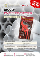 MCC 2" PVC Pipe Cutter | Model: MCC-VC-0363 PVC Pipe Cutter MCC 