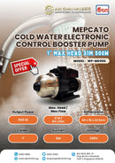 Mepcato 1" Md-500 Cold Water Electronic Control Booster Pump | Model : WP-MD500 Booster Pump MEPCATO 