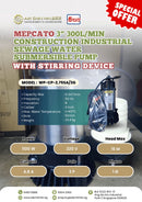 Mepcato 3" 300L/min Construction Industrial Sewage Water Submersible Pump with Stirring Device | Model: WP-CP-2.75SA/3G MEPCATO 