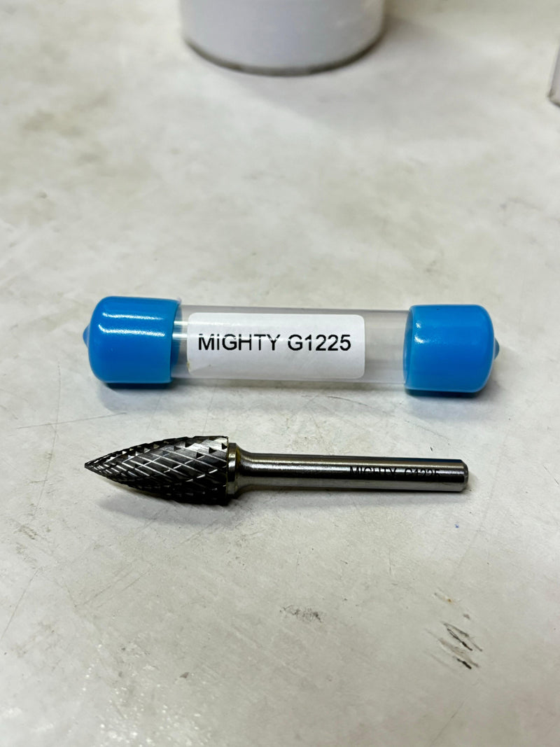 Mighty G1225 Solid Carbide Rotary Burrs | Model: BUR-G1225 Solid Carbide Rotary Burrs Mighty 