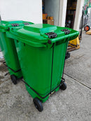 Mobile 240L Trash Bin Come with Wheels And Pedal | Model : BIN-240L-P Dust bin Aiko 