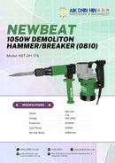 NEWBEAT 1050W Demoliton Hammer/Breaker (0810) | Model : NBT-DH-17A Demolition Hammer NEWBEAT 