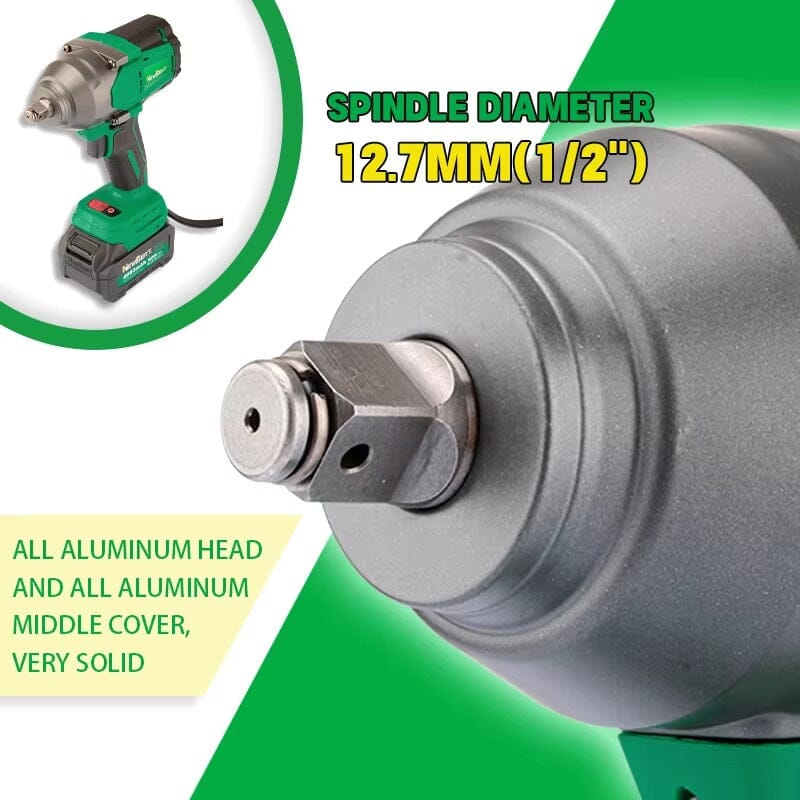 Newbeat 1/2'' Cordless Impact Wrench (BL) 21V 800N.m C/W 2 Battery and 1 Charger | Model: NBT-CIW-21F-800 Cordless Impact Wrench Newbeat 