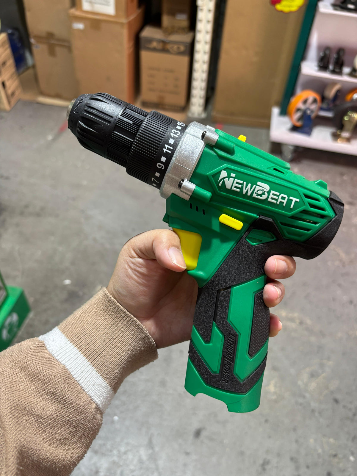 NEWBEAT 12V Cordless Hand Drill C/W 2 Battery & 1 Charger | Model : NB