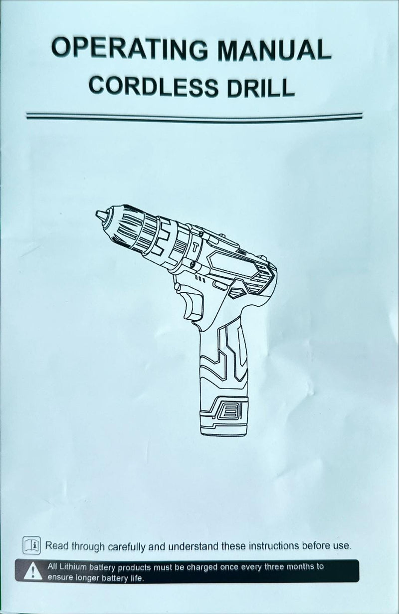 NEWBEAT 12V Cordless Impact Drill C/W 2 Battery & 1 Charger | Model : NBT-CID-12B Cordless Impact Drill NEWBEAT 