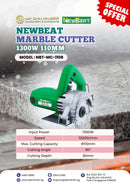 NEWBEAT 1300W Marble Cutter 110MM | Model : NBT-MC-110B Marble Cutter NEWBEAT 