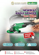 Newbeat 150mm 6" Angle Grinder 1700W | Model: NBT-AG-150D Angle Grinder Newbeat 