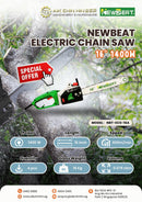 NEWBEAT 16" Electric Chain Saw 1400W | Model: NBT-ECS-16A Electric Chain Saw NEWBEAT 
