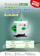 NEWBEAT 16 Line Green Laser with 2 Battery | Model : NBT-LL-16A Laser NEWBEAT 