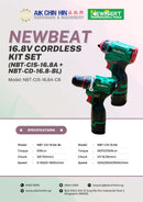 Newbeat 16.8V Cordless Kit Set (NBT-CIS-16.8A + NBT-CD-16.8-BL) | Model : NBT-CIS-16.8A-CB NEWBEAT 
