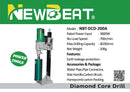 NEWBEAT 200MM 3800W Diamond Core Drill Coring Machine | Model : NBT-DCD-200A Coring Machine NEWBEAT 
