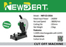 NEWBEAT 2100W 14" Cut Off Machine 355MM (Small Housing) | Model : NBT-CO-355A Cut Off Machine NEWBEAT 