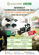 Newbeat 21V 16" Cordless Chainsaw (BL) C/W 4 Battery and 2 Charger | Model: NBT-CC-16A-4BAT Chainsaws NEWBEAT 