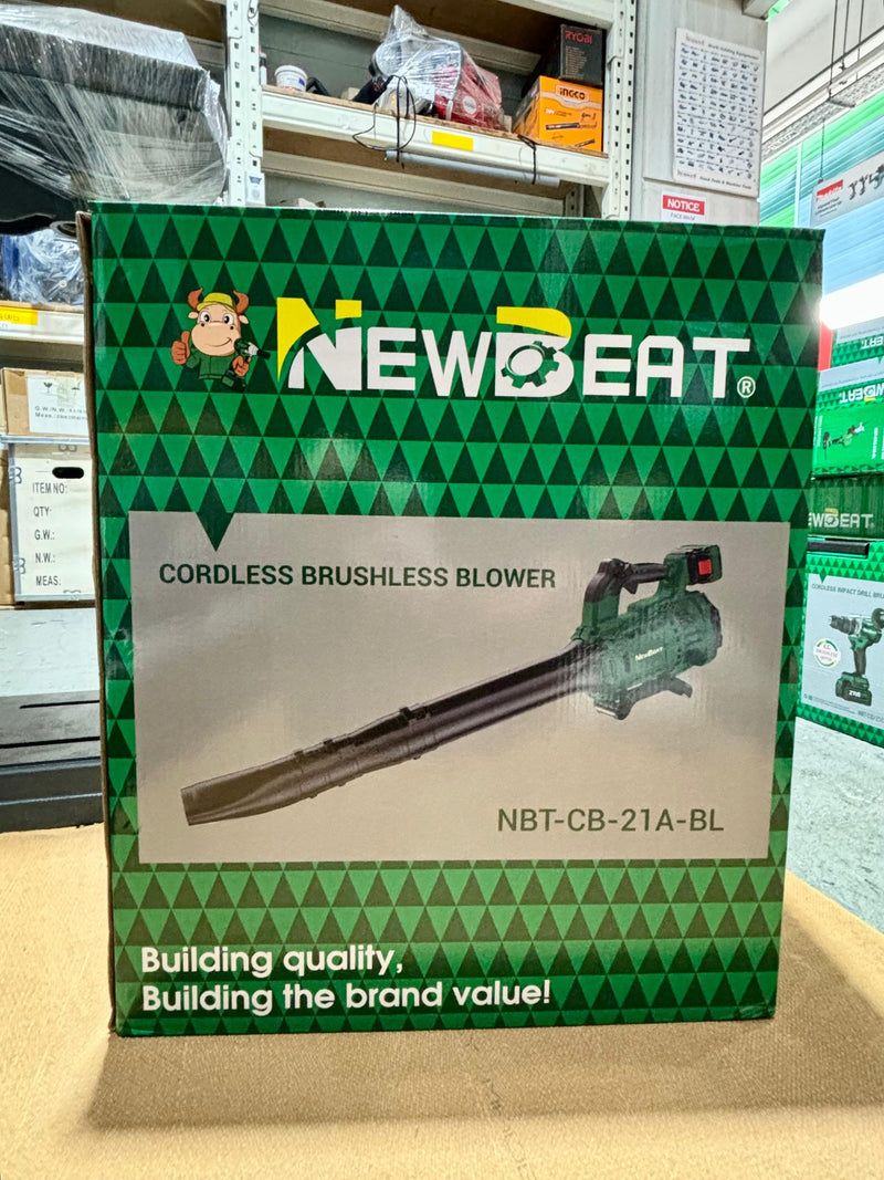 Newbeat 21V Cordless Blower C/W 2 Battery and 1 Charger | Model : NBT-CB-21A-BL Cordless Blower NEWBEAT 