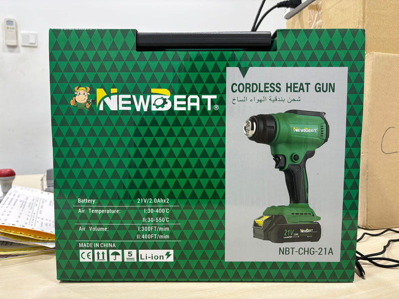 NEWBEAT 21V Cordless Heat Gun | Model : NBT-CHG-21A Heat Gun NEWBEAT 