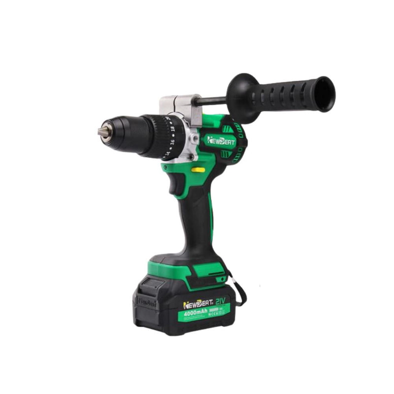 Newbeat 21V Cordless Impact Drill (BL) 1/2" 120N.m C/W 2 Battery and 1 Charger | Model: NBT-CID-21C-BL120 Cordless Impact Drill NEWBEAT 