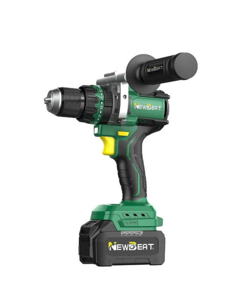 Newbeat 21V Cordless Impact Drill (BL) 1/2" 160N.m c/w 2 Battery and 1 Charger | Model: NBT-CID-21H-BL160 Cordless Impact Drill Newbeat 