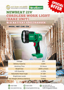 Newbeat 21V Cordless Work Light (Bare Unit) w/o Battery and Charger | Model: NBT-CWL-21A Cordless Worklight NEWBEAT 