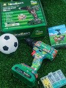 Newbeat 21v Football Cordless 3/8" 10mm Drill Kit Set C/W 2 Battery 1.5ah & 1 Charger | Model: NBT-CD-21NT Drill Newbeat 