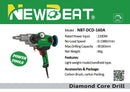 Newbeat 2200W Handheld Diamond Coring Drill 160mm | Model : NBT-DCD-160A Diamond Core Drill NEWBEAT 