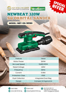 Newbeat 320w SQ Orbital Sander | Model: NBT-OS-90180 Orbital Sander Newbeat 