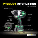 Newbeat 3/4" Cordless Impact Wrench (BL) SQ DR 21V 1300N.m C/W 2 Battery and 1 Charger | Model: NBT-CIW-21G-1300 Cordless Impact Wrench NEWBEAT 