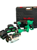 Newbeat 3in1 Combo Kit Set (CID21DBL+CAG100D+CRH26C) with 2x 4.0ah battery + 2x 6.0AH battery + 2x charger | Model: NBT-COMBO-3/1 Combo Kit NEWBEAT 