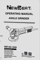 Newbeat 4" Angle Grinder 800W (Rear Switch) Ultra Slim Body | Model: NBT-AG-100N Angle Grinder Newbeat 