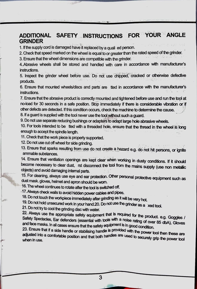 Newbeat 4" Angle Grinder 800W (Rear Switch) Ultra Slim Body | Model: NBT-AG-100N Angle Grinder Newbeat 