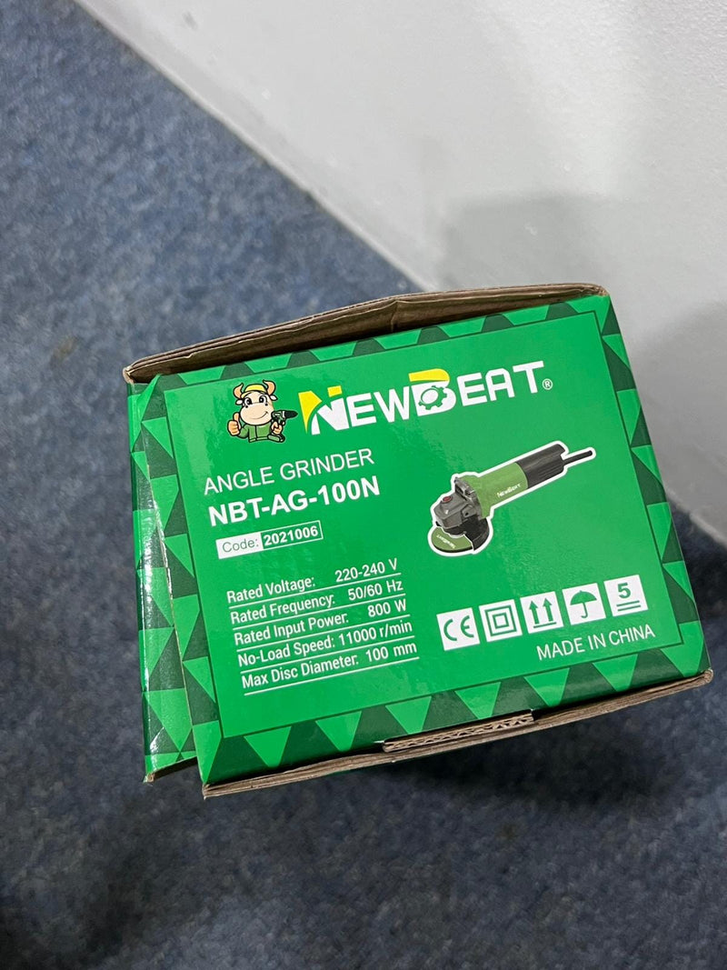 Newbeat 4" Angle Grinder 800W (Rear Switch) Ultra Slim Body | Model: NBT-AG-100N Angle Grinder Newbeat 