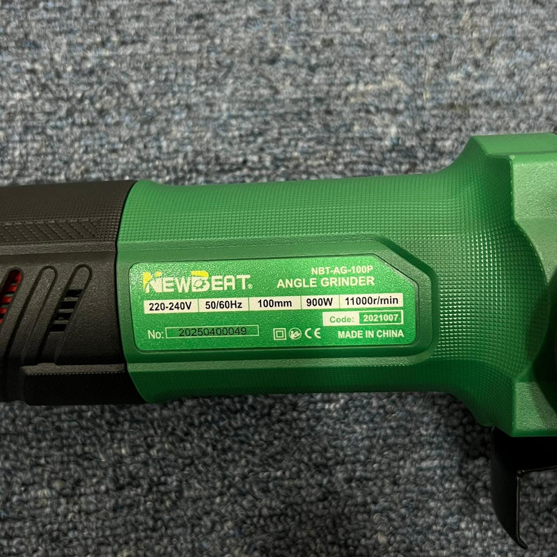 Newbeat 4" Angle Grinder 900W (Rear Switch) | Model: NBT-AG-100P Angle Grinder Newbeat 