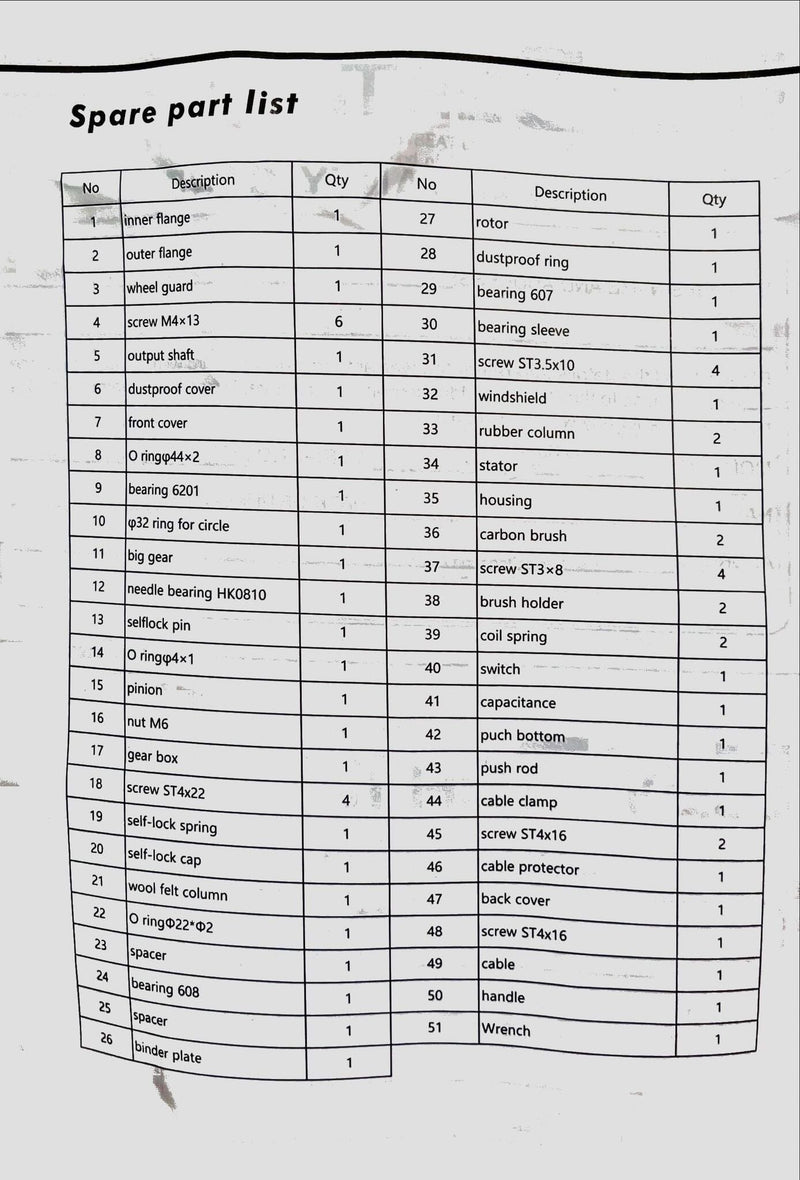 Newbeat 4" Angle Grinder 900W (Rear Switch) | Model: NBT-AG-100P Angle Grinder Newbeat 
