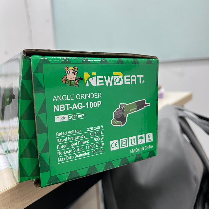 Newbeat 4" Angle Grinder 900W (Rear Switch) | Model: NBT-AG-100P Angle Grinder Newbeat 
