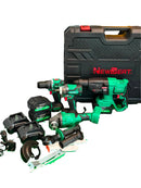 Newbeat 4in1 Combo Kit Set (CID21DBL+CAG100D+CRH26C+CIW21A) with 3x 4.0ah battery + 2x charger | Model: NBT-COMBO-4/1 Combo Kit NEWBEAT 