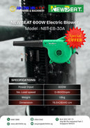 NEWBEAT 600W Electric Blower | Model : NBT-EB-30A Blower NEWBEAT 