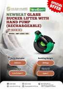 Newbeat 8" 200mm Glass Sucker Lifter with Hand Pump (Rechargeable) | Model: NBT-CDSC-200 Suction Lifter NEWBEAT 