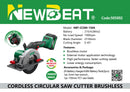 Newbeat Cordless Circular Saw (BL) 21V C/W 2 Battery & 1 Charger | Model: NBT-CCSM-150A Cordless Circular Saw Newbeat 