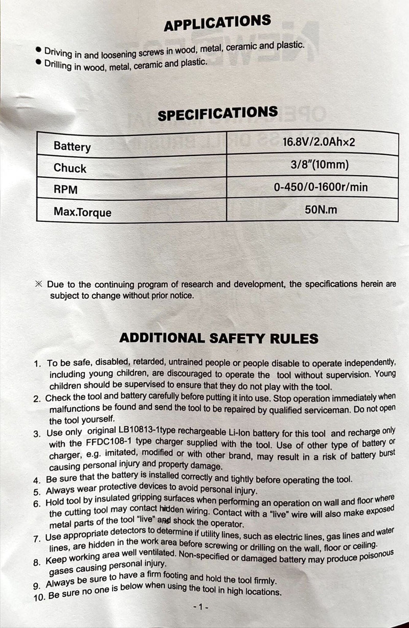 Newbeat Cordless Combo Kit 16.8V (NBT-CIS-16.8B + NBT-CD-16.8D-BL) | Model : NBT-CIS-16.8B-CB Cordless Combo Kit Newbeat 