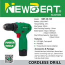 Newbeat Cordless Drill 12V 20N.m C/W 2 Battery And 1 Charger | Model: NBT-CD-12E Cordless Drill Newbeat 