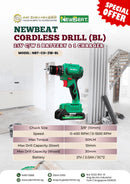 Newbeat Cordless Drill (BL) 21V C/W 2 Battery and 1 Charger | Model: NBT-CD-21B-BL Cordless Drill Newbeat 