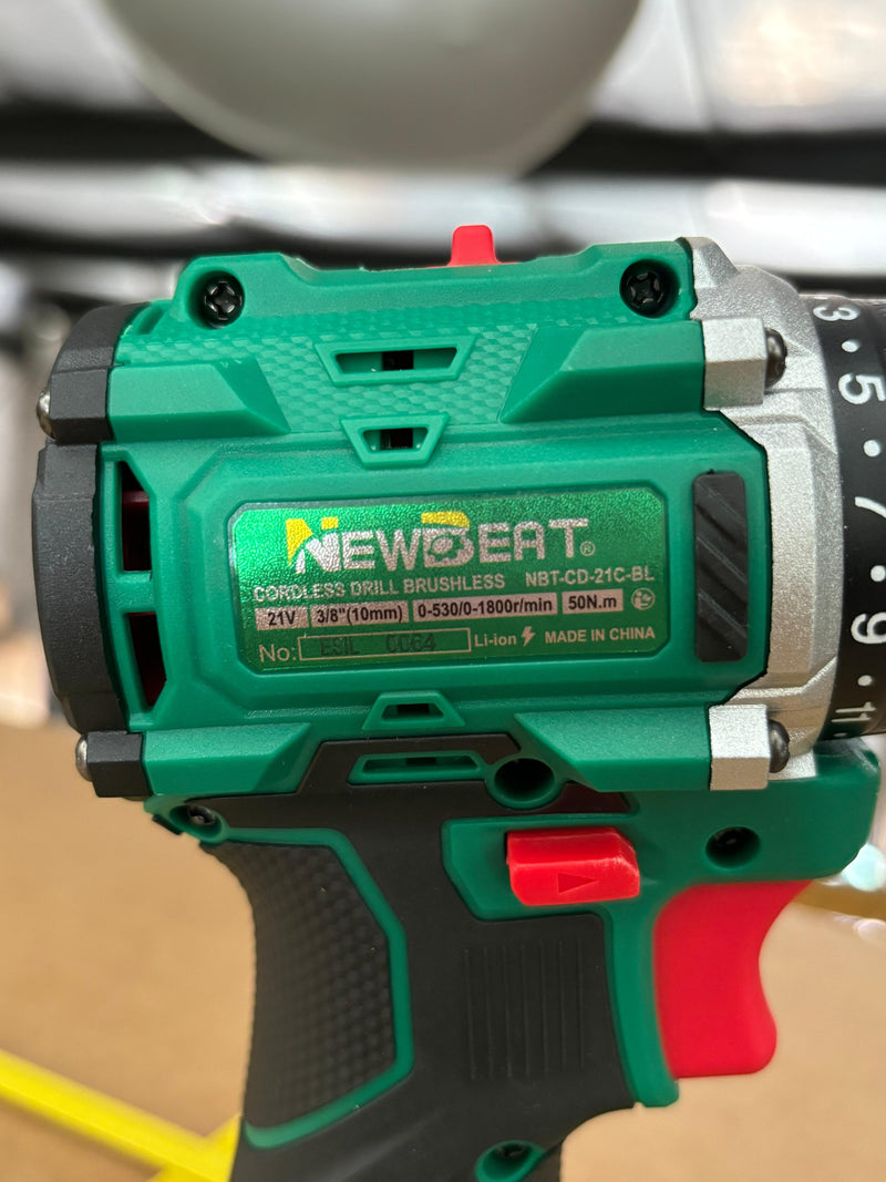 NEWBEAT CORDLESS DRILL (BL) 21V C/W 2 BATTERY AND 1 CHARGER | Model : NBT-CD-21C-BL NEWBEAT 