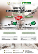 Newbeat Demolition Hammer 1400W PH65A | Model: NBT-DH-65A PRO Demolition Hammer Newbeat 