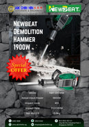 Newbeat Demolition Hammer 1900W | Model: NBT-DH-85B Demolition Hammer Newbeat 
