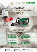 Newbeat Demolition Hammer 1900W | Model: NBT-DH-85B Demolition Hammer Newbeat 