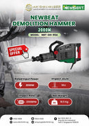 Newbeat Demolition Hammer 2000W | Model: NBT-DH-95A Demolition Hammer Newbeat 