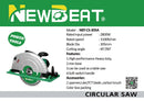 NEWBEAT Electric Circular Saw 305mm 2800W | Model: NBT-CS Electric Circular Saw NEWBEAT 