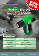 Newbeat Electric Heat Gun 2000W | Model: NBT-HG-2000A Electric Heat Gun Newbeat 