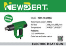 Newbeat Electric Heat Gun 2000W | Model: NBT-HG-2000A Electric Heat Gun Newbeat 