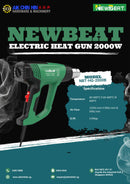 Newbeat Electric Heat Gun 2000W | Model: NBT-HG-2000B Electric Heat Gun Newbeat 